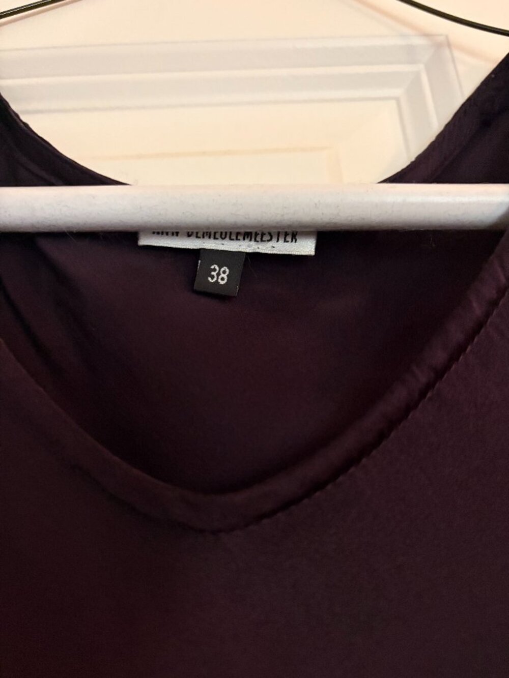 Ann Demeulemeester Plum Sleeveless Maxi Dress | EU 38 | Minimalist Designer